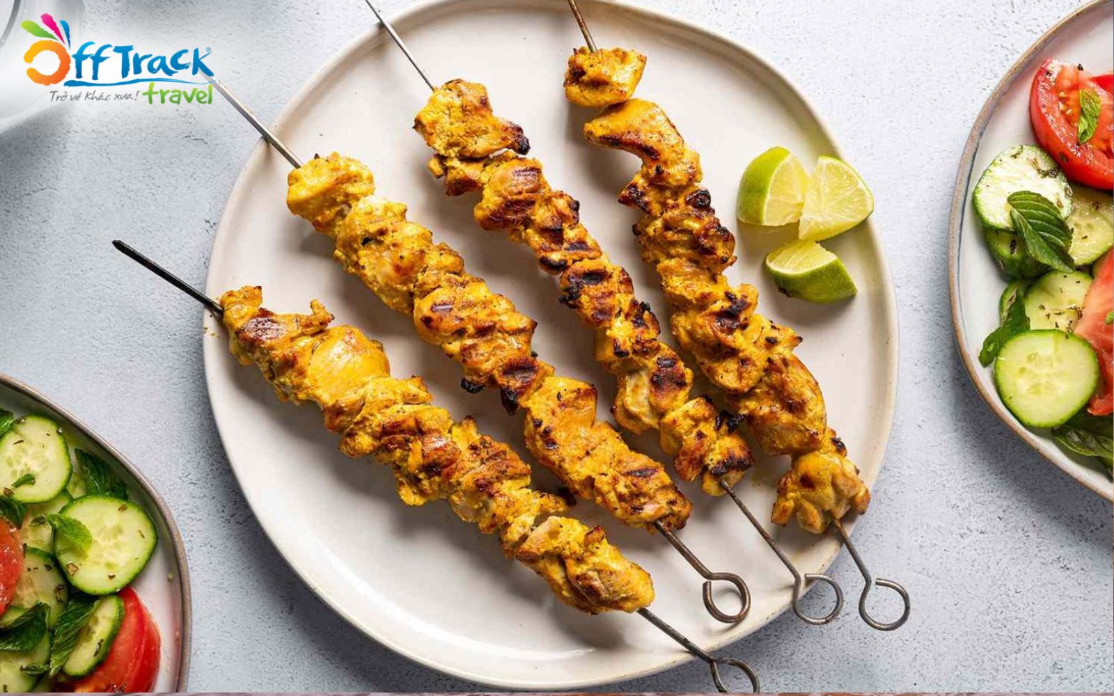 Món gà nướng Joojeh Kebab nổi tiếng trong ẩm thực Iran