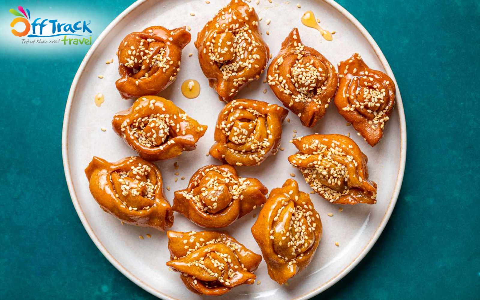 Món bảnh ngọt chebbakia ngọt ngào ở Maroc