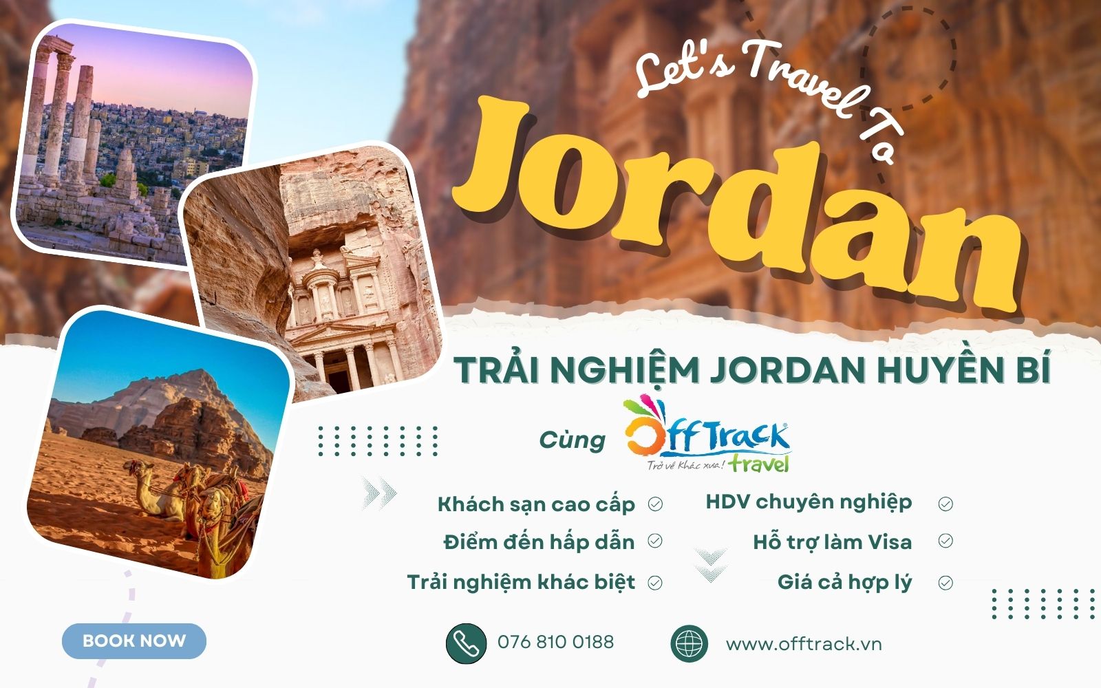 Đặt tour du lịch Jordan giá rẻ tại Offtrack Travel