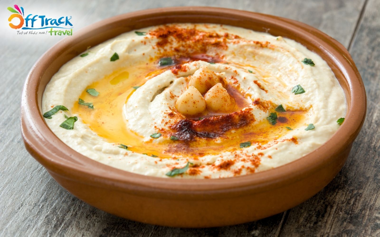Fattet hummus là sự kết hợp giữa hương vị mặn chua kích thích vị giắc